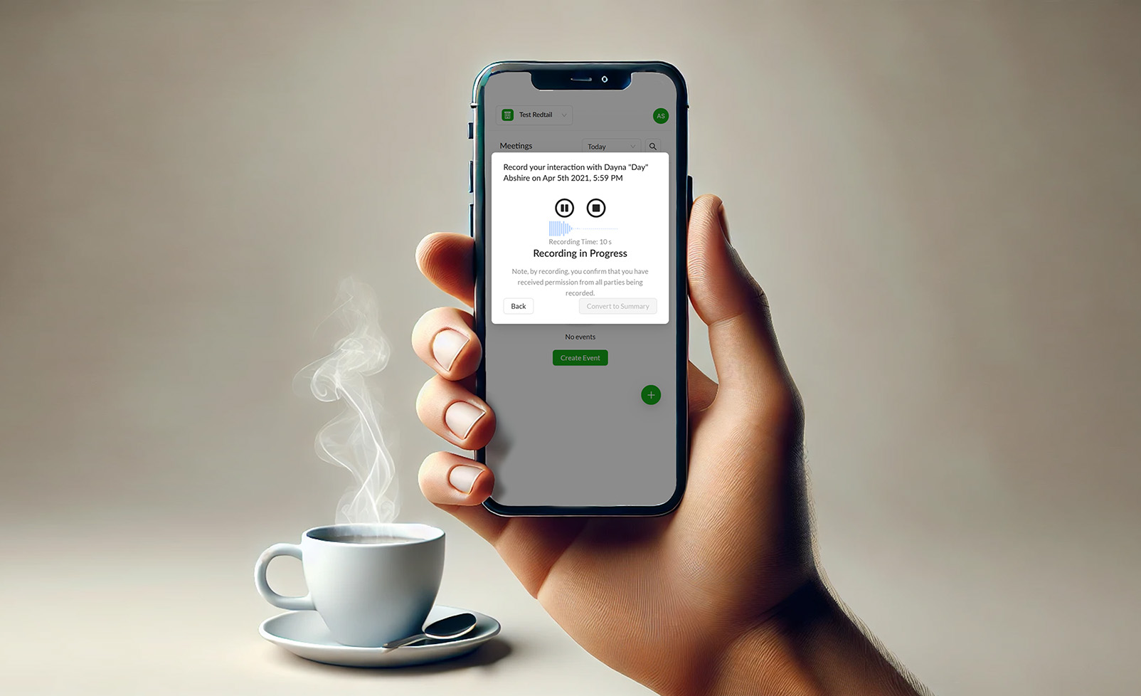 Dictat your meeting notes with CaptureGenius. Create meeting summary using Pulse360